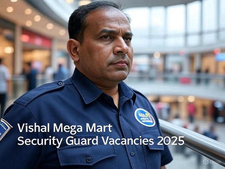 vishal mega mart security guard job